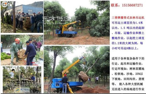 供應高效苗木吊裝機 三普牌履帶式農林吊運機助力園林作業(yè)現代化